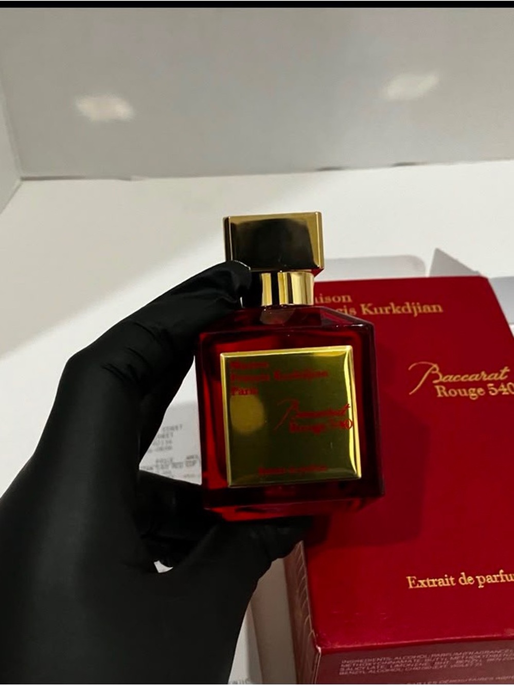 Maison Francis Kurkdjian Baccarat Rouge 540 Extrait - Deep Red & Gold Accents - Picture 2 of 3